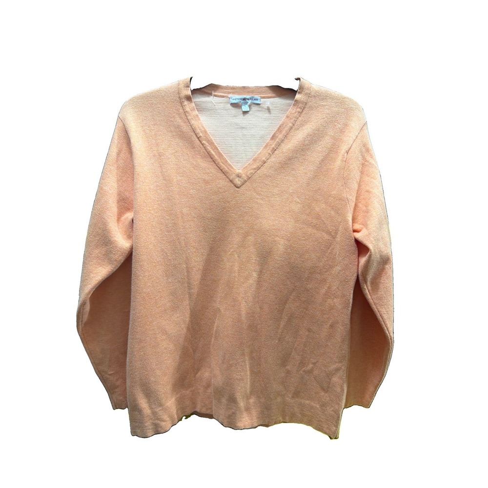 PETER MILLAR WOMENS V NECK LING SLEEVE SWEATER SIZE L